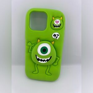 Adorable 3D Monster Silicone Phone Case - iPhone 16 Pro Max